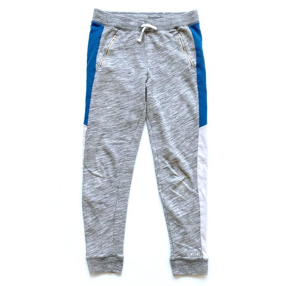 Abercrombie Kids Girls Joggers Size 13/14 Gray Blue White Colorblock Sweatpants - Picture 2 of 10